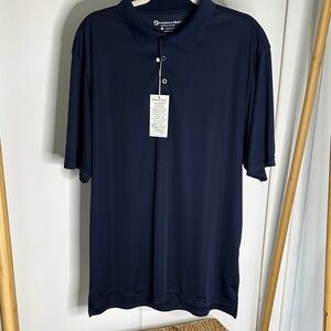 Eversole Run golf Performance Polo Shirt - Navy Blue